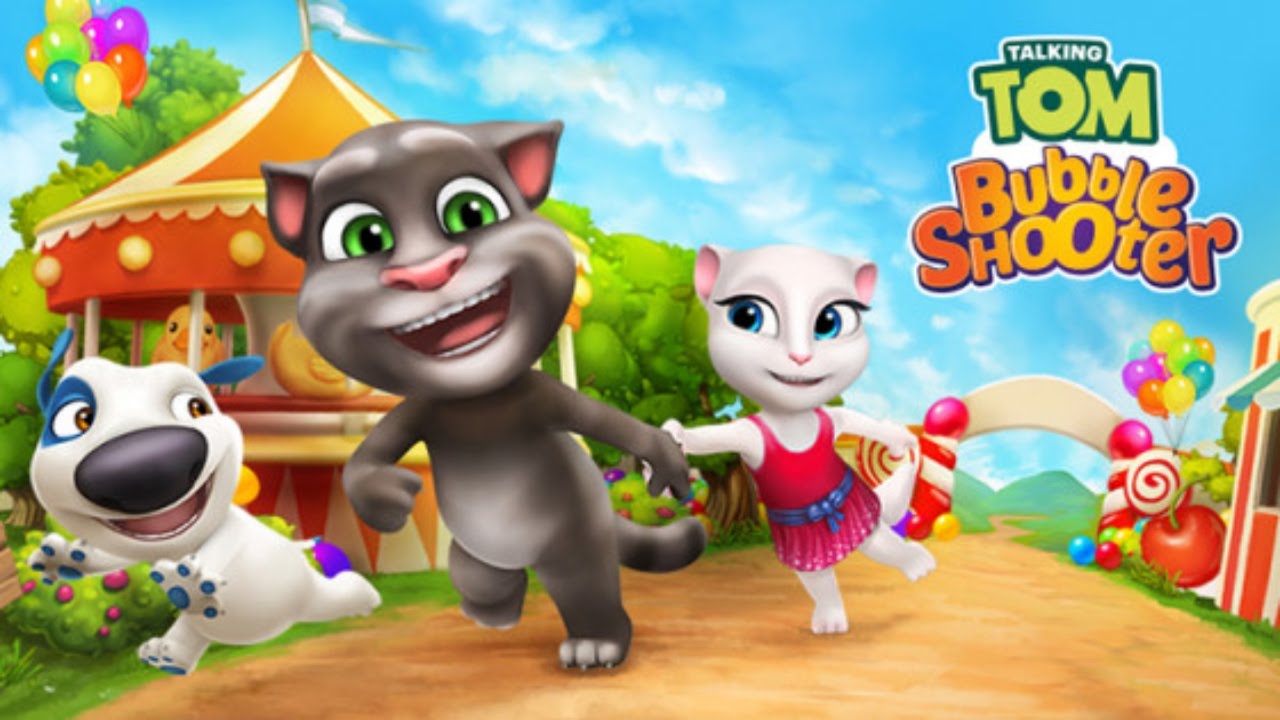 TALKING TOM BUBBLE SHOOTER