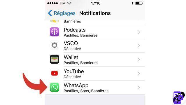 Como eu desativo as notificações do WhatsApp?