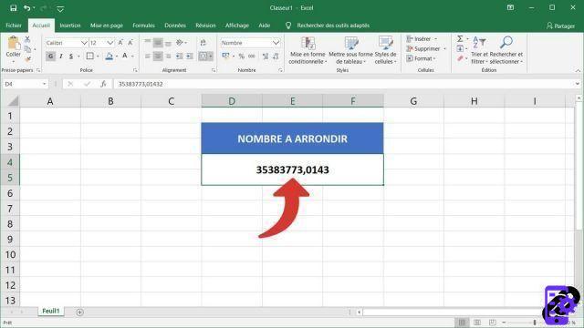 How to automatically round the number of a cell in Excel?