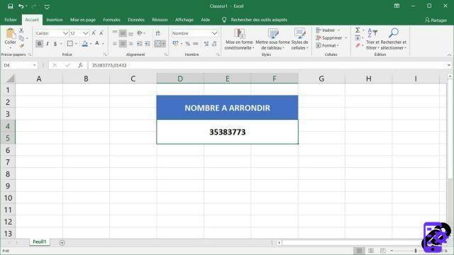 How to automatically round the number of a cell in Excel?