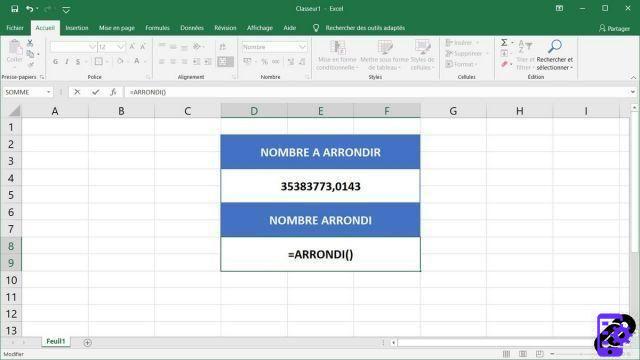 Como arredondar automaticamente o número de uma célula no Excel?