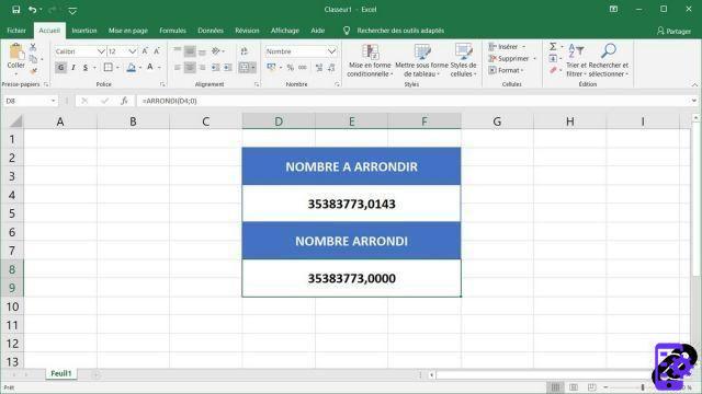 ¿Cómo redondear automáticamente el número de una celda en Excel?