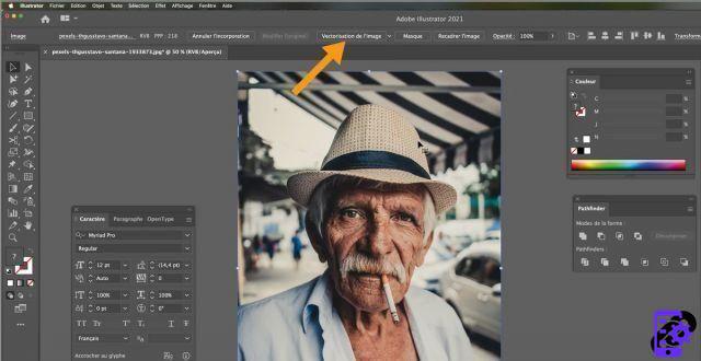 How to vectorize an image with Illustrator?