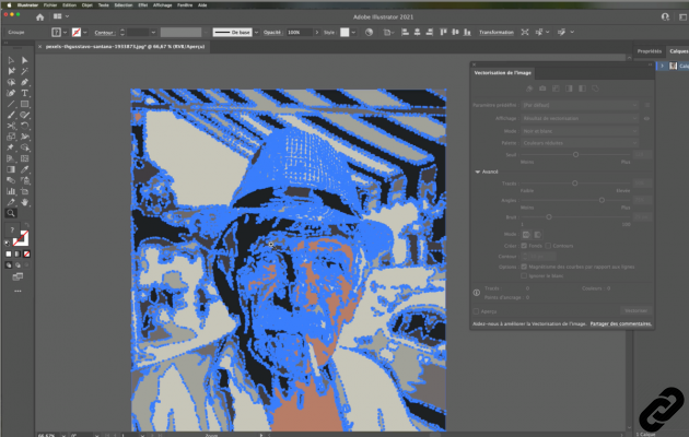 How to vectorize an image with Illustrator?