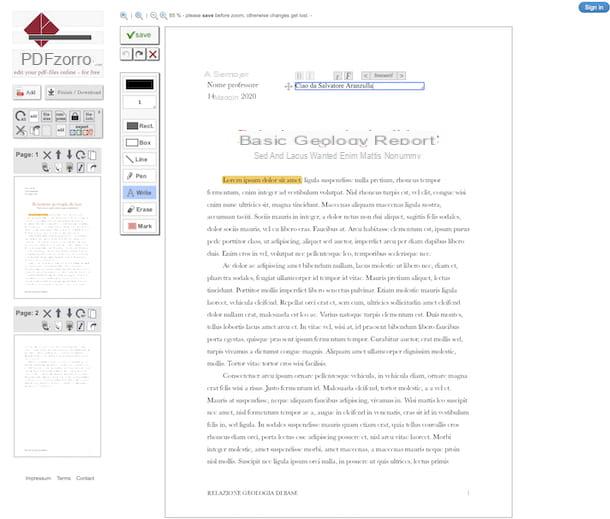 How to write on PDF