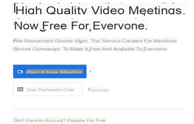 How to use Google Meet for free without Gmail address