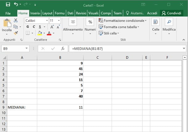 Como calcular a média no Excel