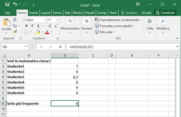 Como calcular a média no Excel