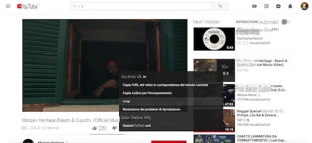 Come ripetere video YouTube
