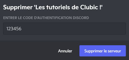 How do I delete a Discord server?