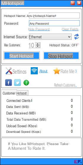 How to create Windows WiFi hotspots