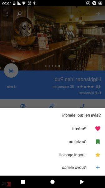Google Maps: creare lista luoghi preferiti o da visitare