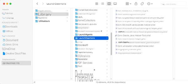 Escolha os aplicativos que iniciam quando o Mac é inicializado