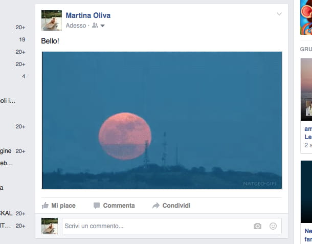 Como enviar GIFs para o Facebook