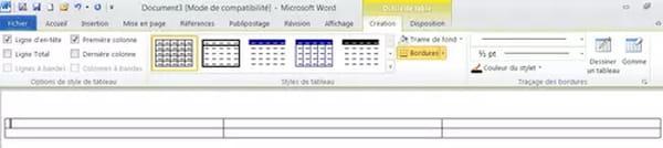 Word tables: create, modify, enlarge, delete ...