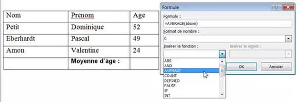 Word tables: create, modify, enlarge, delete ...