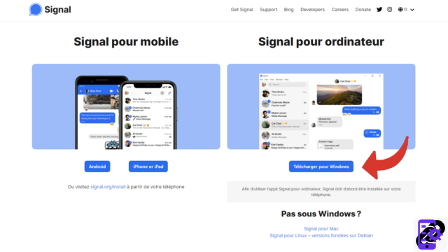 Como usar o Signal no computador?