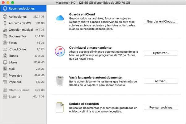 Como liberar espaço de armazenamento no disco rígido do MacOS?