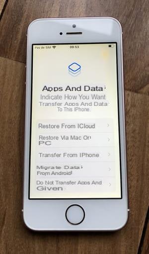 Restore iPhone from iCloud Backup