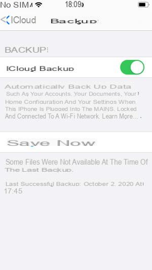 Restore iPhone from iCloud Backup