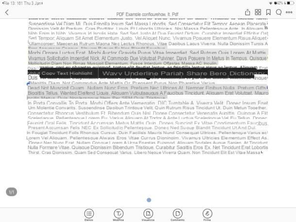 Como destacar PDF no iPad