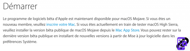 Como instalo o macOS Mojave beta?