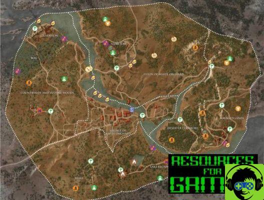 Guia Witcher 3 Mapas Pontos de Interesse, Colecionáveis