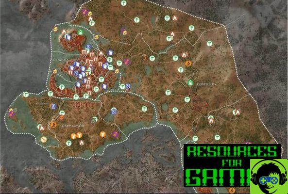 Guia Witcher 3 Mapas Pontos de Interesse, Colecionáveis