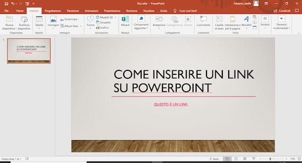 How to insert a link in PowerPoint