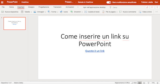 How to insert a link in PowerPoint