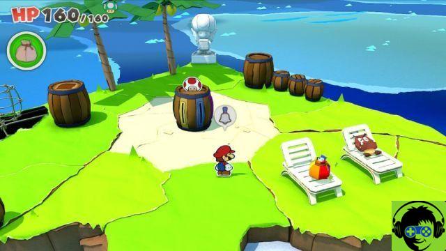 Paper Mario: The Origami King - Como encontrar Diamond Island | Passo a passo do Grande Mar