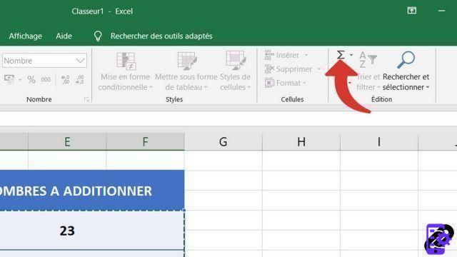 Como obter automaticamente a soma de várias células no Excel?