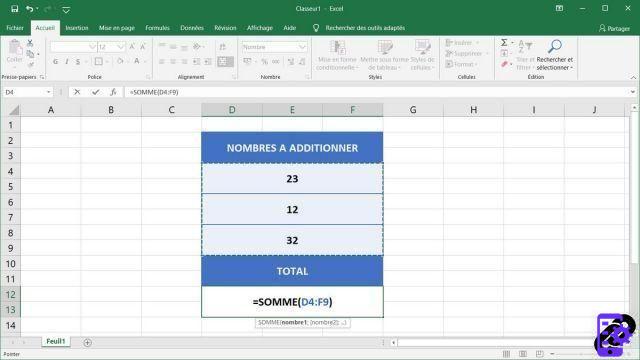 How to automatically get the sum of multiple cells in Excel?