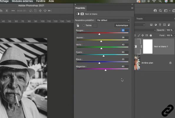 How to change your photo to black and white in Photoshop?