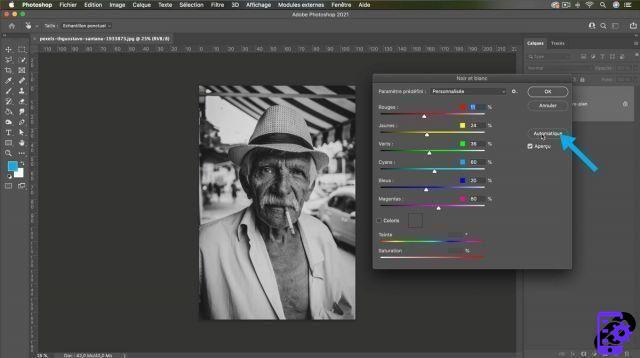 How to change your photo to black and white in Photoshop?