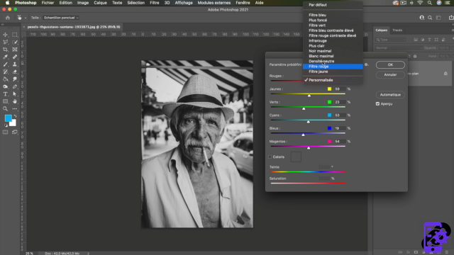 How to change your photo to black and white in Photoshop?