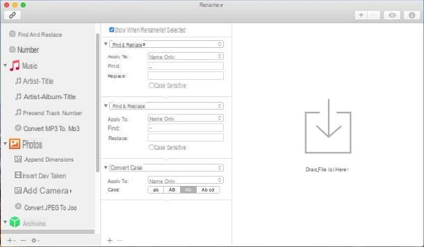 How to rename a set of files