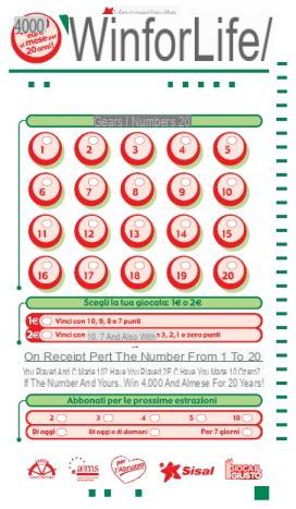 Win for Life, Information, Rules, How to Play, how to check your winnings online and curiosities