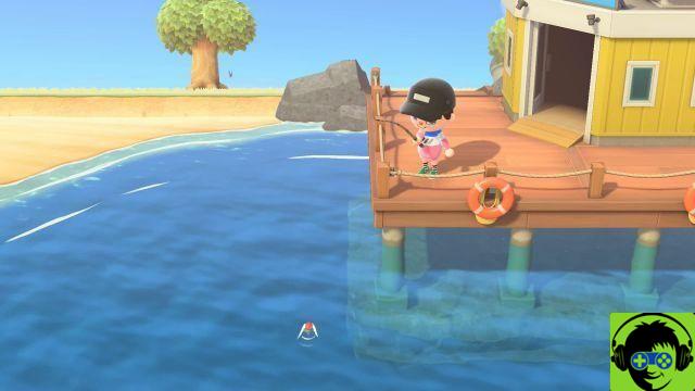 Como pegar um esturjão em Animal Crossing: New Horizons