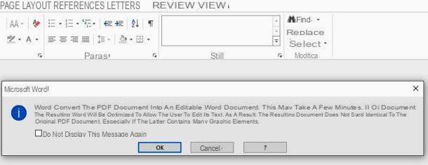 Como abrir um PDF no Word