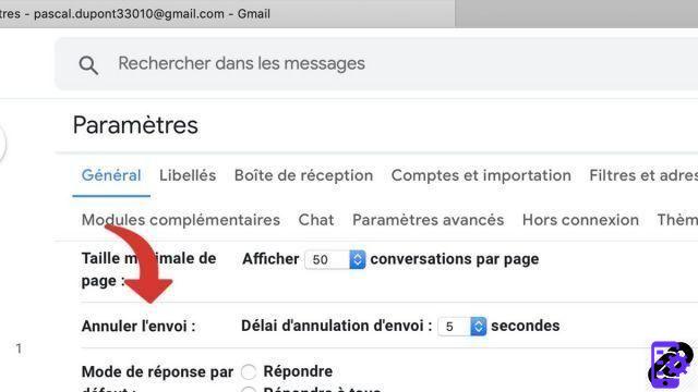 How to cancel sending an email to Gmail?