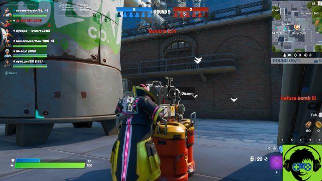 Como plantar e desarmar bombas em Search and Destroy - Fortnite Love and War Event