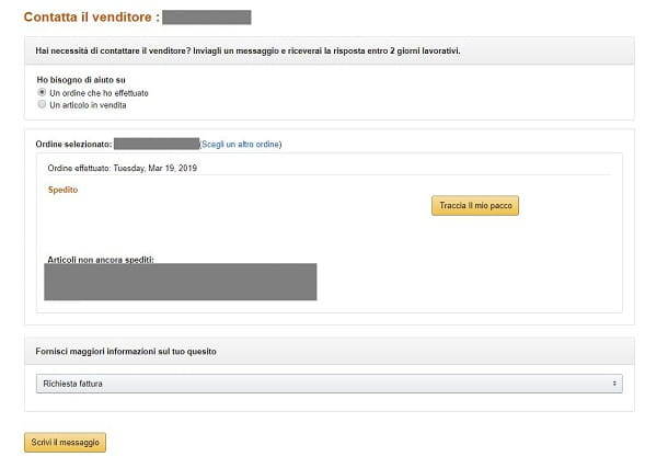How to receive an invoice from Amazon