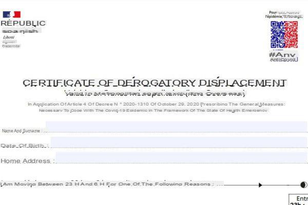 Certificado de viaje de confinamiento y toque de queda: ¿Cómo descargar la exención en un teléfono inteligente?