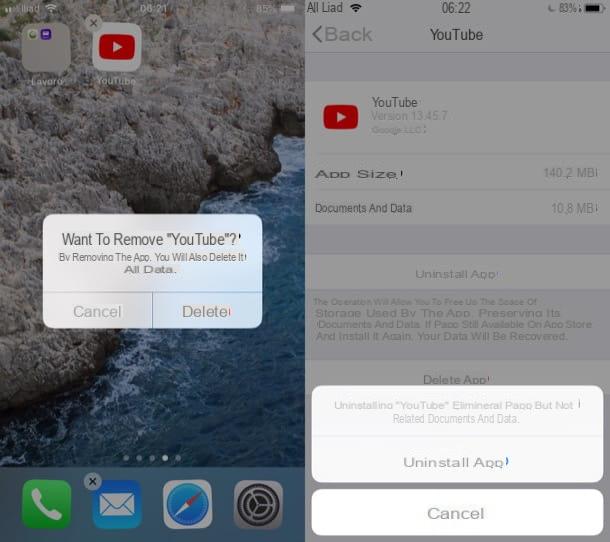 Come disinstallare YouTube
