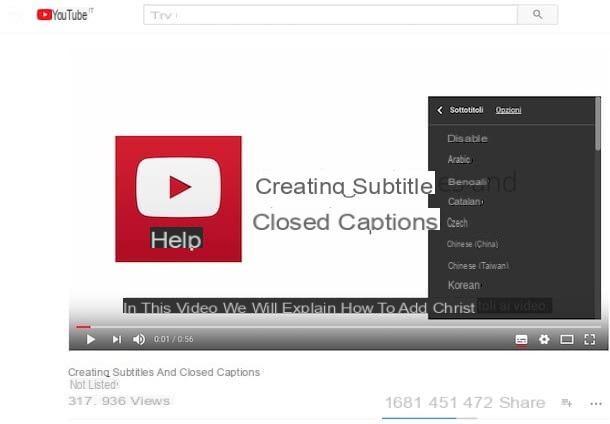 Como colocar legendas no YouTube