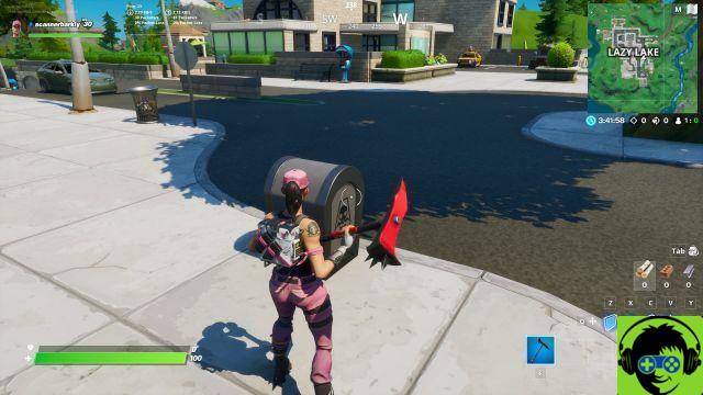 Dónde destruir Dropbox Ghost and Shadow en Fortnite Capítulo 2 Temporada 2 - Misión de lealtad TNTina