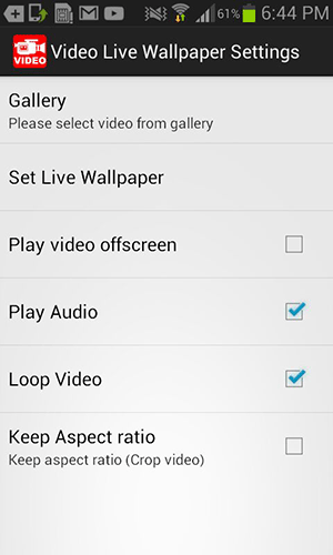 Set Video as Live Wallpaper on Android