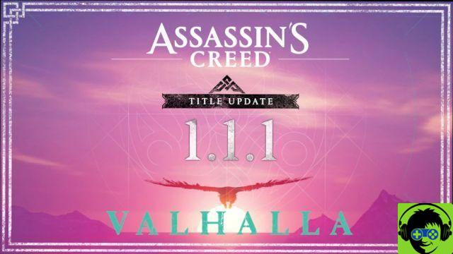 Assassin's Creed Valhalla Update 1.1.1 patch notes
