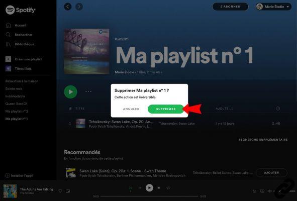 Como restaurar uma lista de reprodução excluída do Spotify?